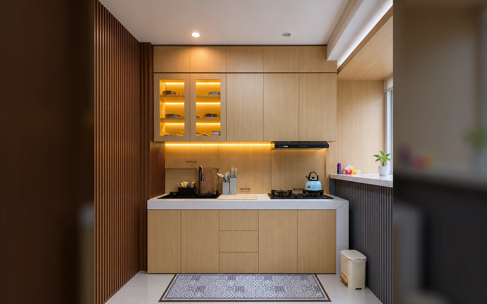 Sesudah renovasi — Kitchenset Ibu Novi